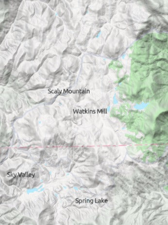 Custom 3d wooden map of Macon County,North Carolina,United States