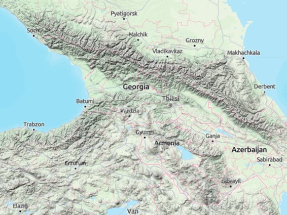 Custom 3d wooden map of Ninotsminda Municipality,Samtskhe-Javakheti,Georgia