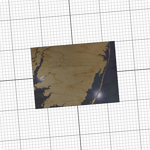 Custom 3d wooden map of Worcester County,Maryland,United States