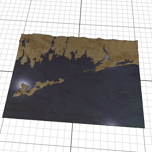 Custom 3d wooden map of Suffolk County,New York,United States