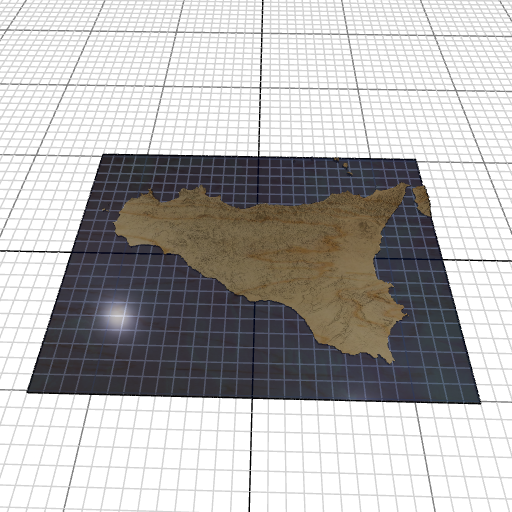 Custom 3d wooden map of Free municipal consortium of Caltanissetta,Sicily,Italy