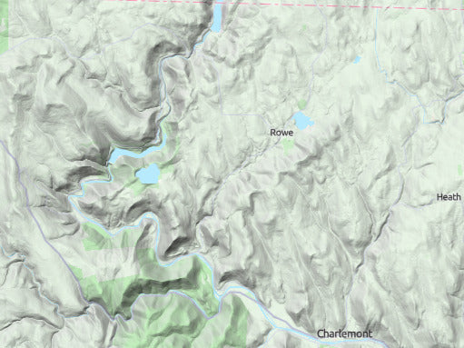 Custom 3d wooden map of Franklin County,Massachusetts,United States