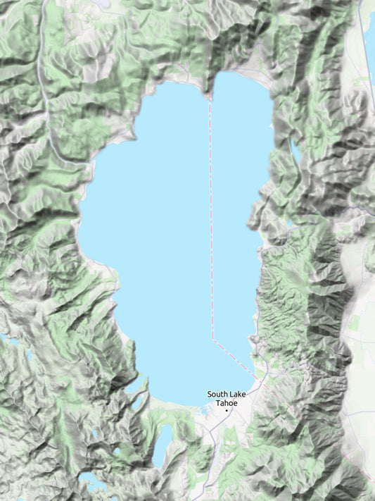 Custom 3d wooden map of El Dorado County,California,United States
