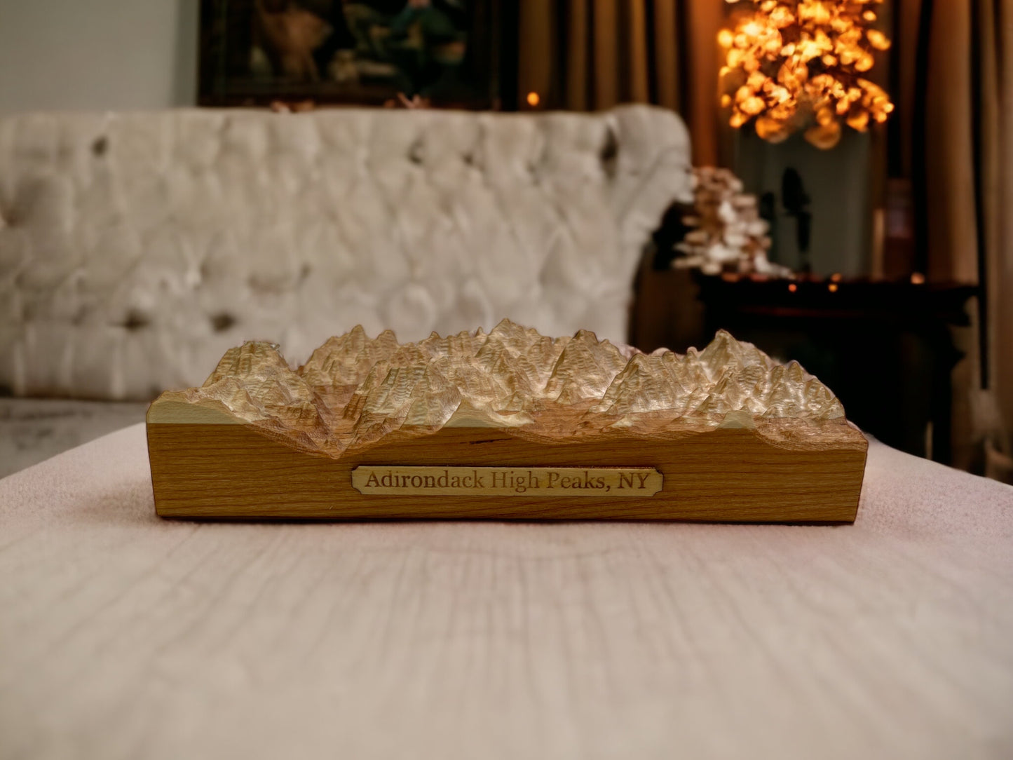 Adirondack Mountains 3D Map | Relief Map | Adirondack High Peaks Region, NY | 3D Topographic Wood Map | Unique Gift for Him and for Her