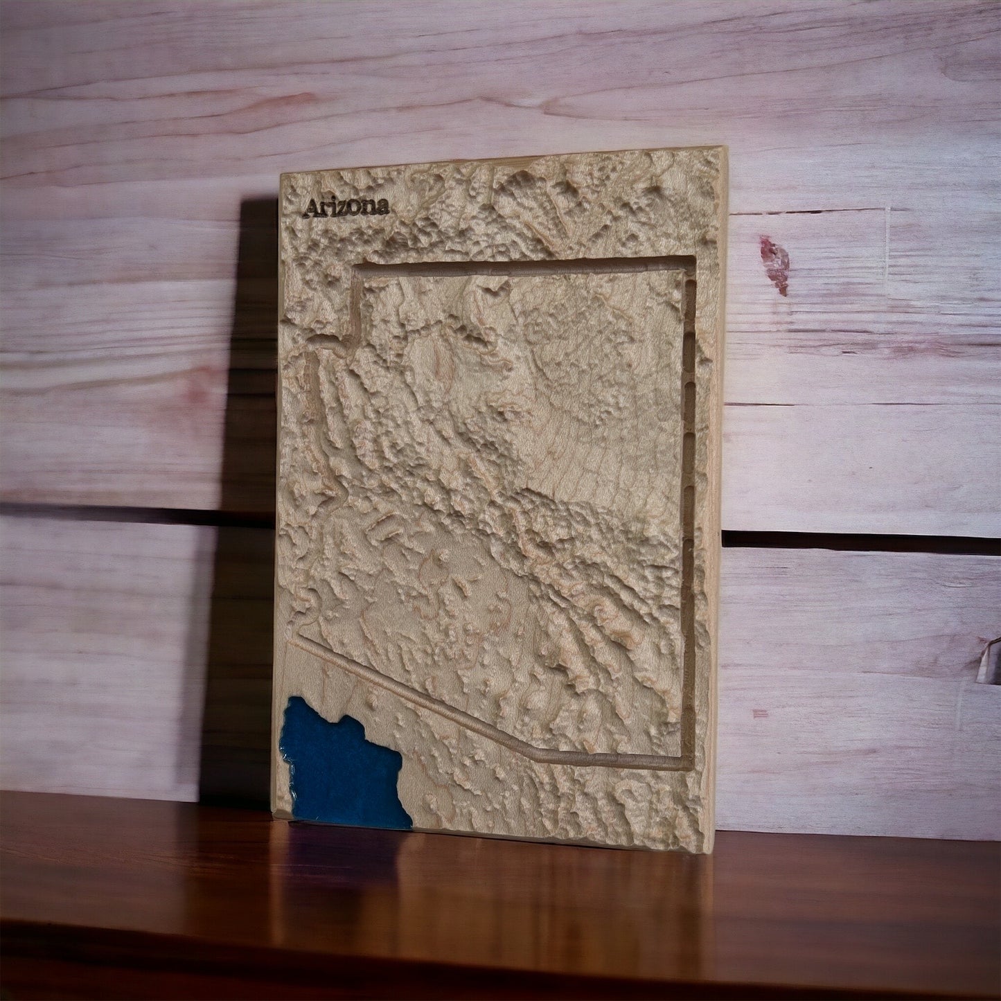 Arizona Wood Map | 3D Relief Map Decor | Unique Wedding Birthday Housewarming Anniversary | Gift For Him | Gift For Her | Arizona Gift