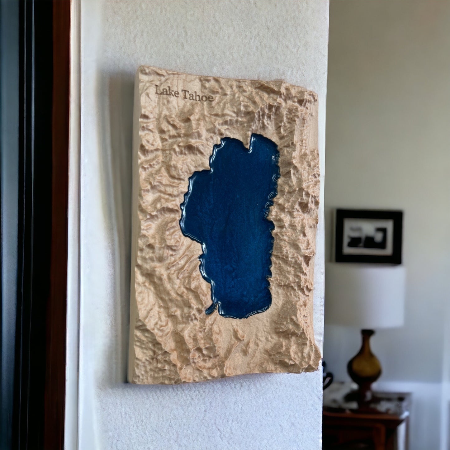 Lake Tahoe Wood Map | 3D Relief Map Decor | Unique Lake Tahoe Map Gift | Gift For Him | Gift For Her | Lake Tahoe Gift