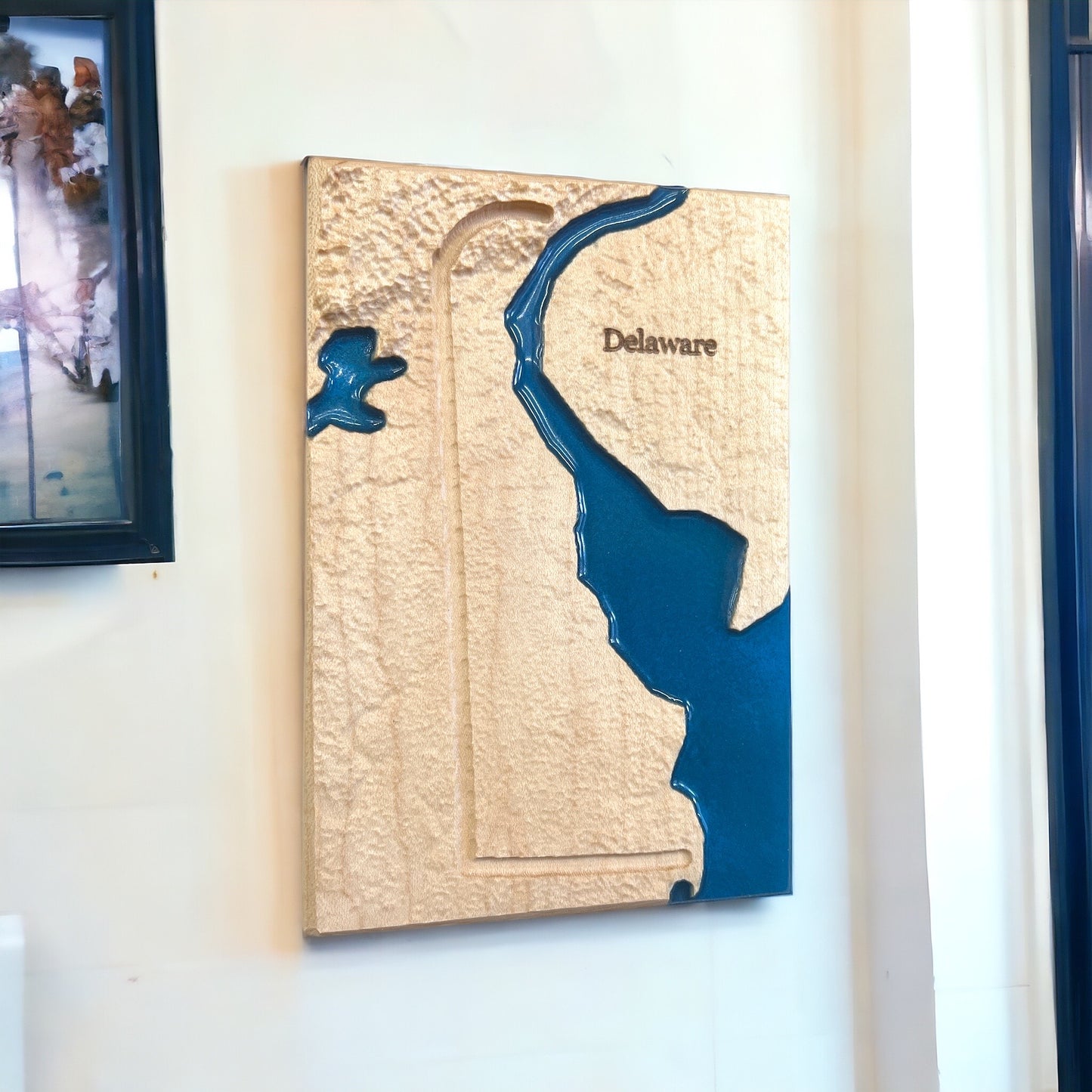 Delaware Wood Map | 3D Relief Map Decor | Unique Wedding Birthday Housewarming Anniversary | Gift For Him | Gift For Her | Delaware Gift