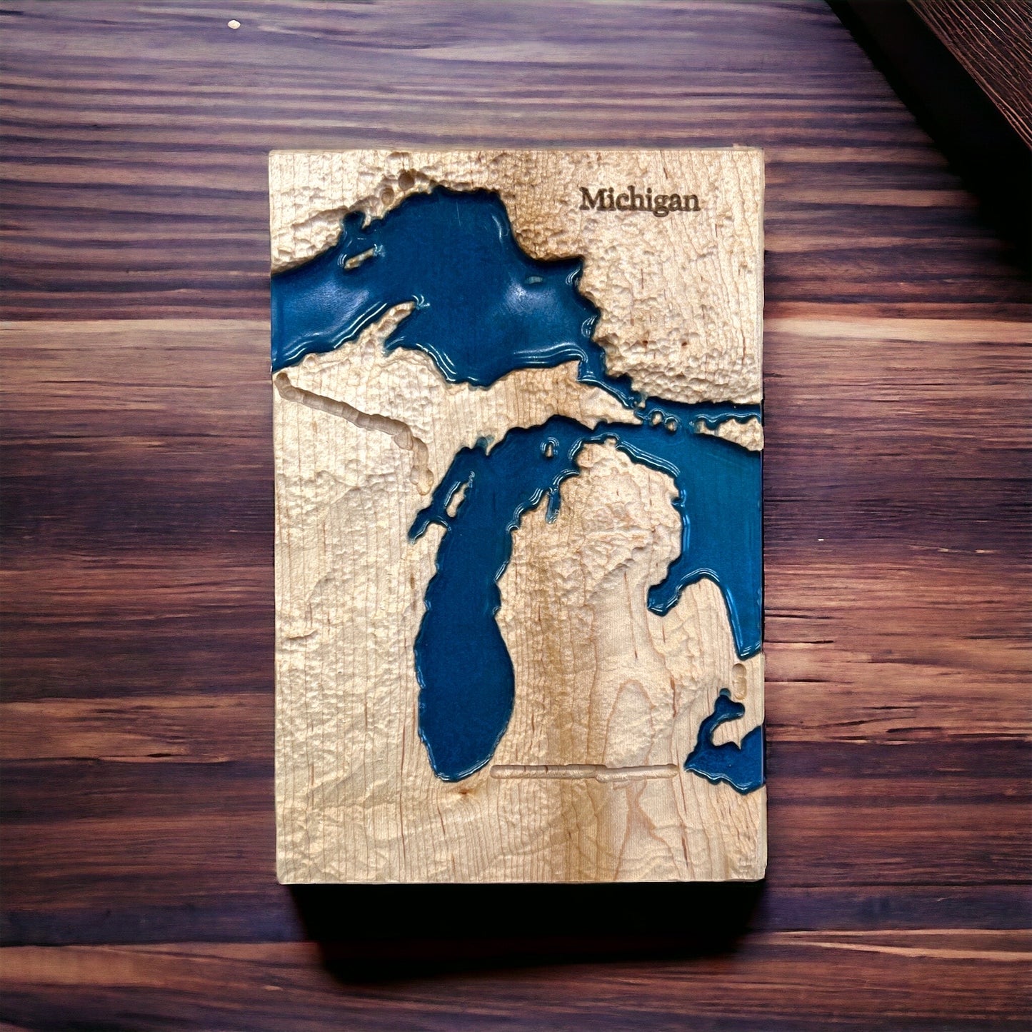 Michigan Wood Map | 3D Relief Map Decor | Unique Wedding Birthday Housewarming Anniversary | Gift For Him | Gift For Her | Michigan Gift