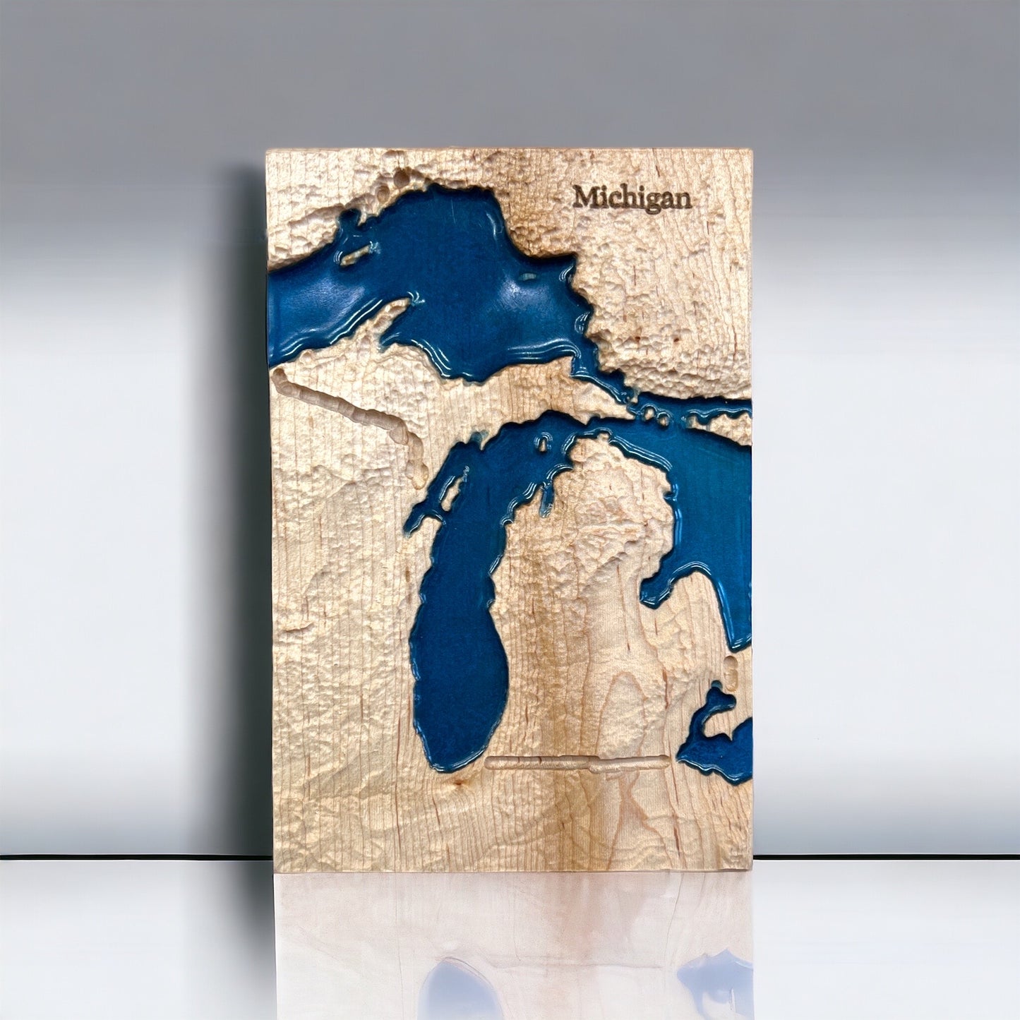 Michigan Wood Map | 3D Relief Map Decor | Unique Wedding Birthday Housewarming Anniversary | Gift For Him | Gift For Her | Michigan Gift