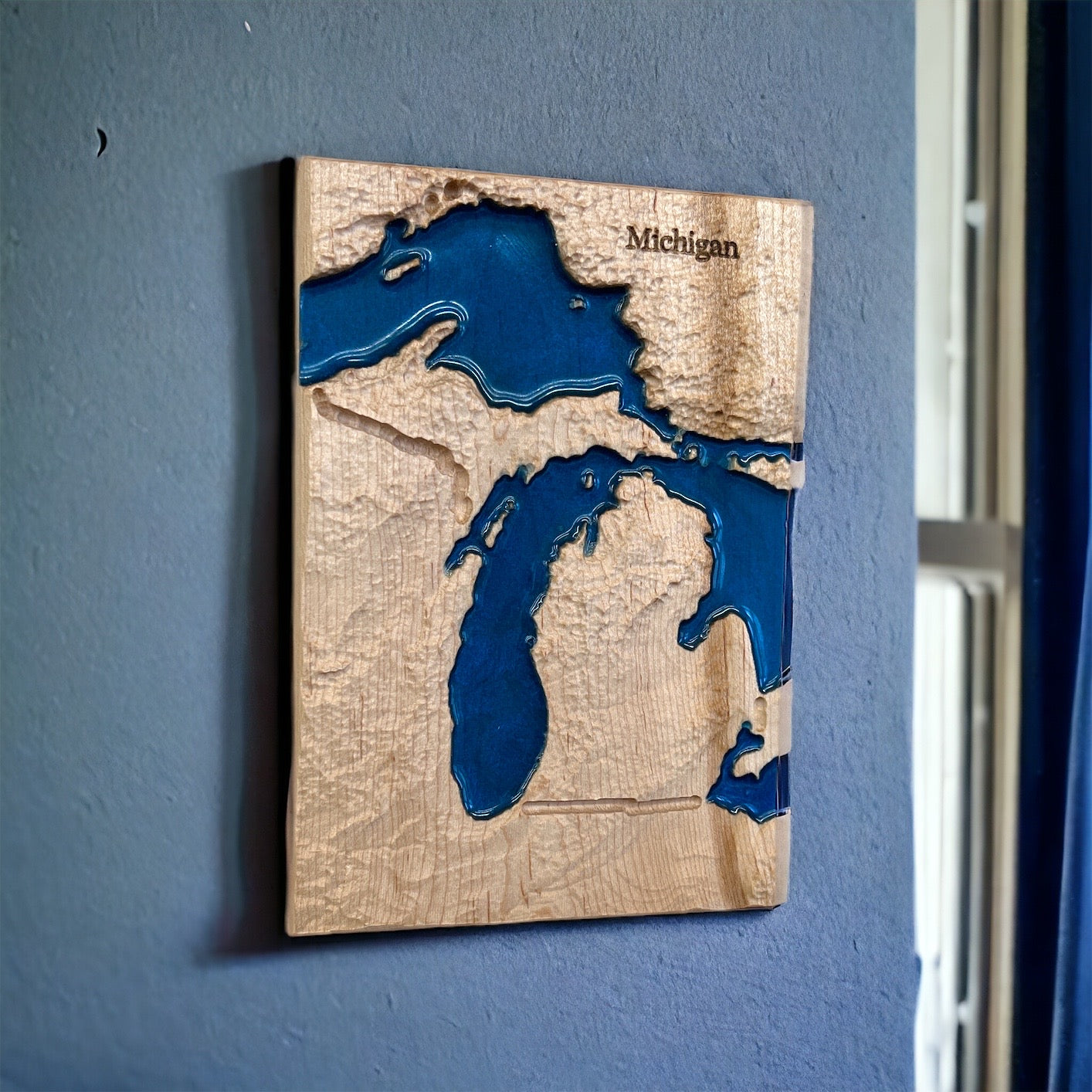 Michigan Wood Map | 3D Relief Map Decor | Unique Wedding Birthday Housewarming Anniversary | Gift For Him | Gift For Her | Michigan Gift