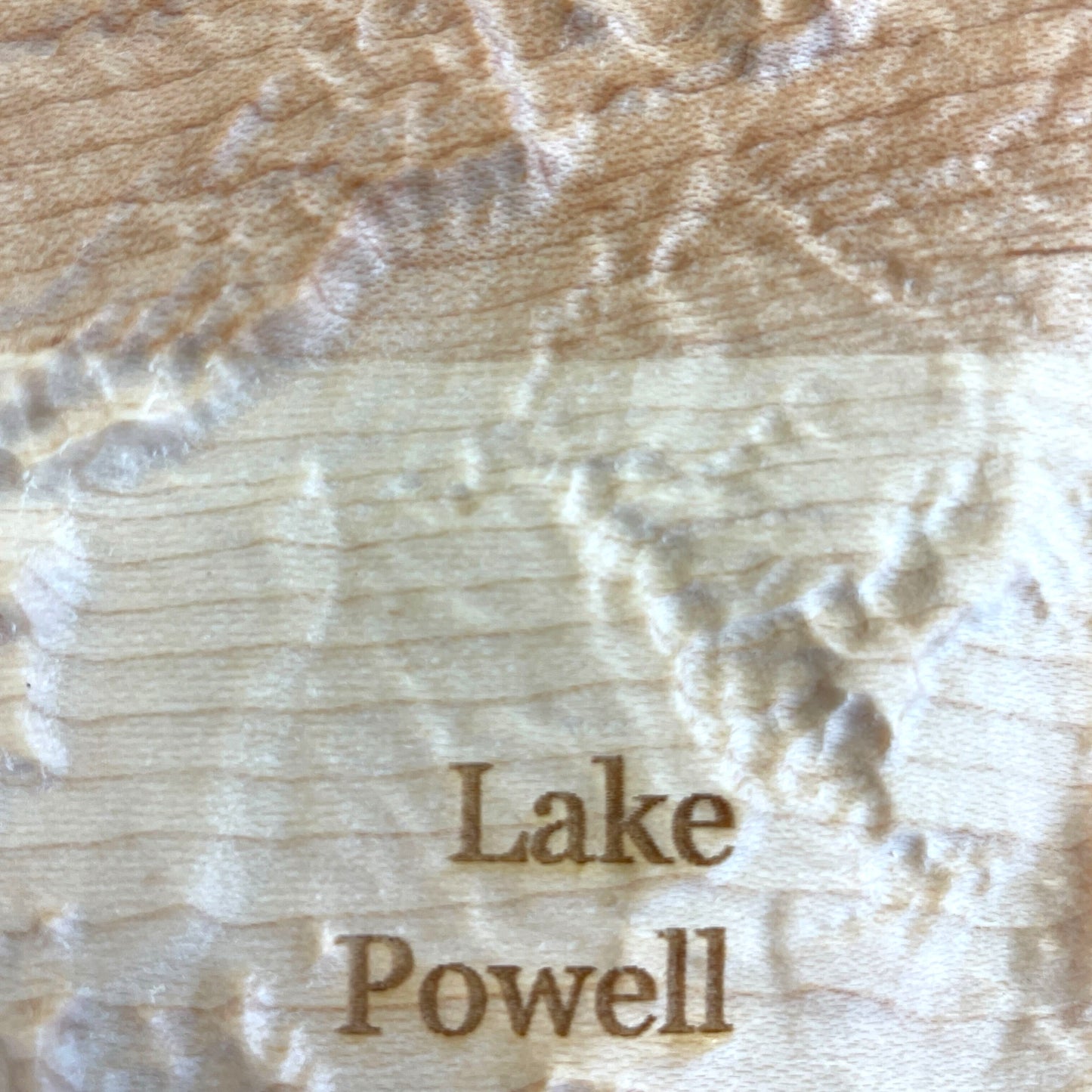 Lake Powell 3D Relief Map | Lake Powell Wood Epoxy Art | Lake Powell Reservoir Arizona | Travel Gift | Gift for Him | Lake Powell Gift