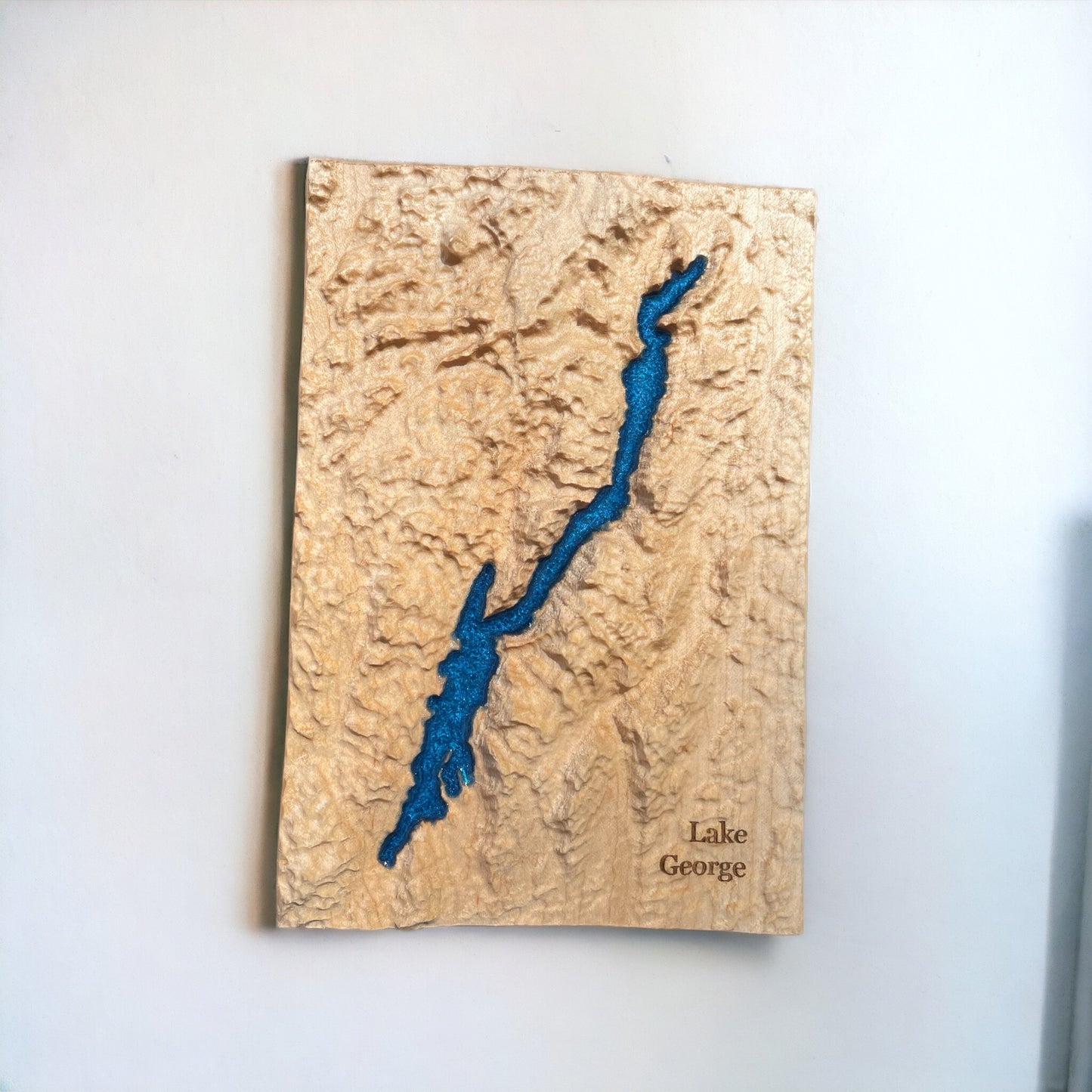 Lake George Decor | 3D Relief Map | Unique Wedding Birthday Housewarming Anniversary Gift | Lake George | Outdoors | New York Gifts