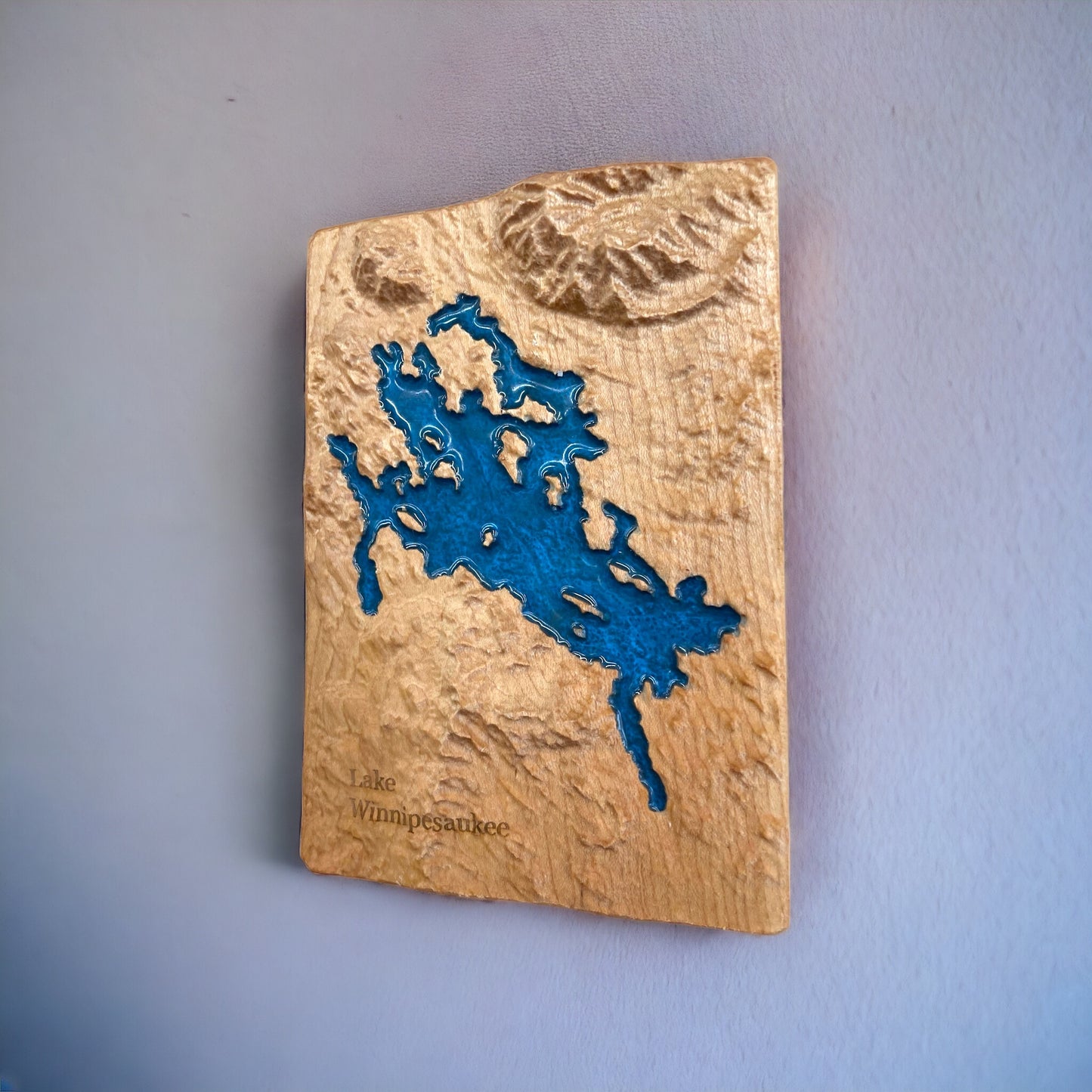 Lake Winnipesaukee Decor | 3D Relief Map | Unique Wedding Birthday Housewarming Anniversary Gift | Lake | Outdoors | New Hampshire Gifts