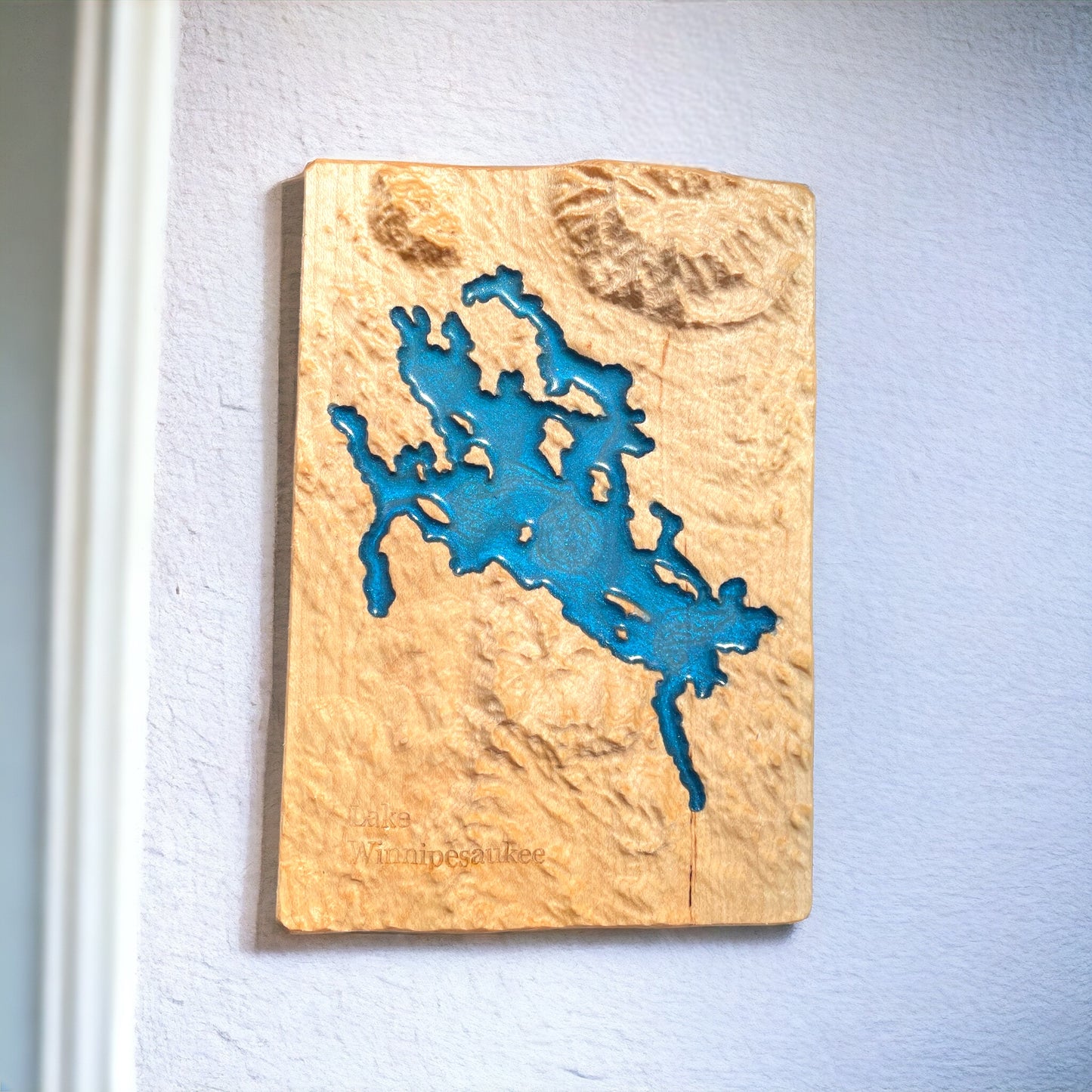 Lake Winnipesaukee Decor | 3D Relief Map | Unique Wedding Birthday Housewarming Anniversary Gift | Lake | Outdoors | New Hampshire Gifts