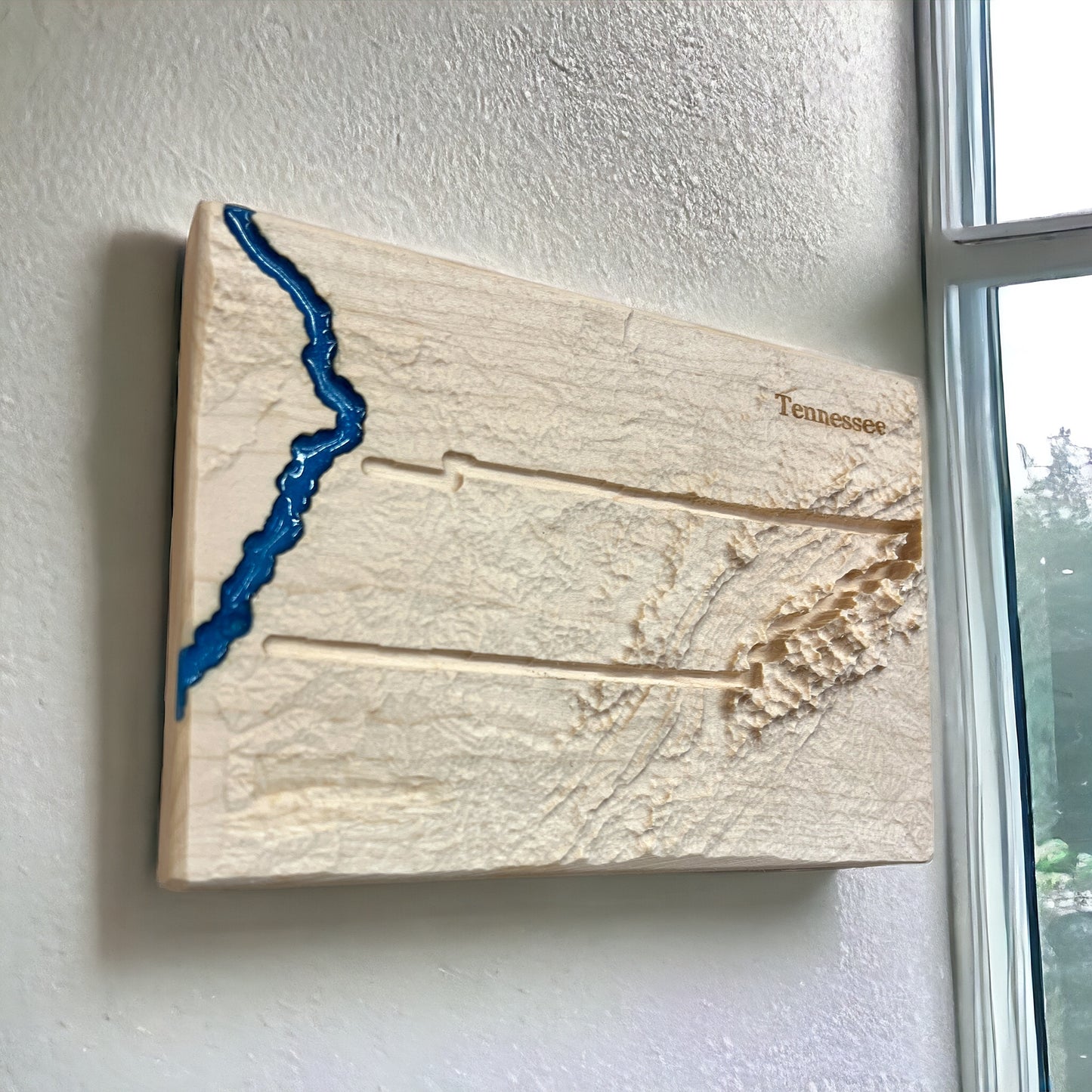 Tennessee Map Art | Tennessee Art Decor | 3D Topographic Wood Map | Unique Gift for Him and for Her | Relief Map | Tennessee Gift