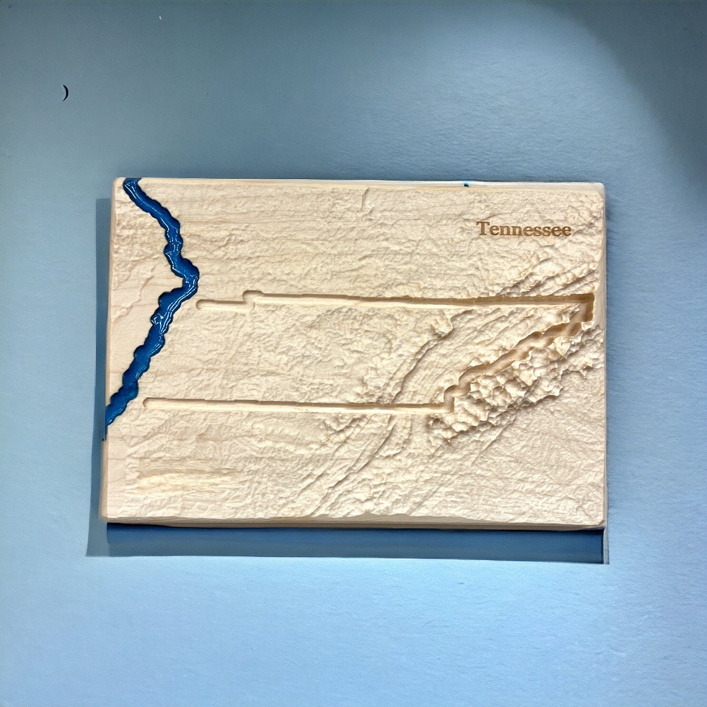 Tennessee Map Art | Tennessee Art Decor | 3D Topographic Wood Map | Unique Gift for Him and for Her | Relief Map | Tennessee Gift