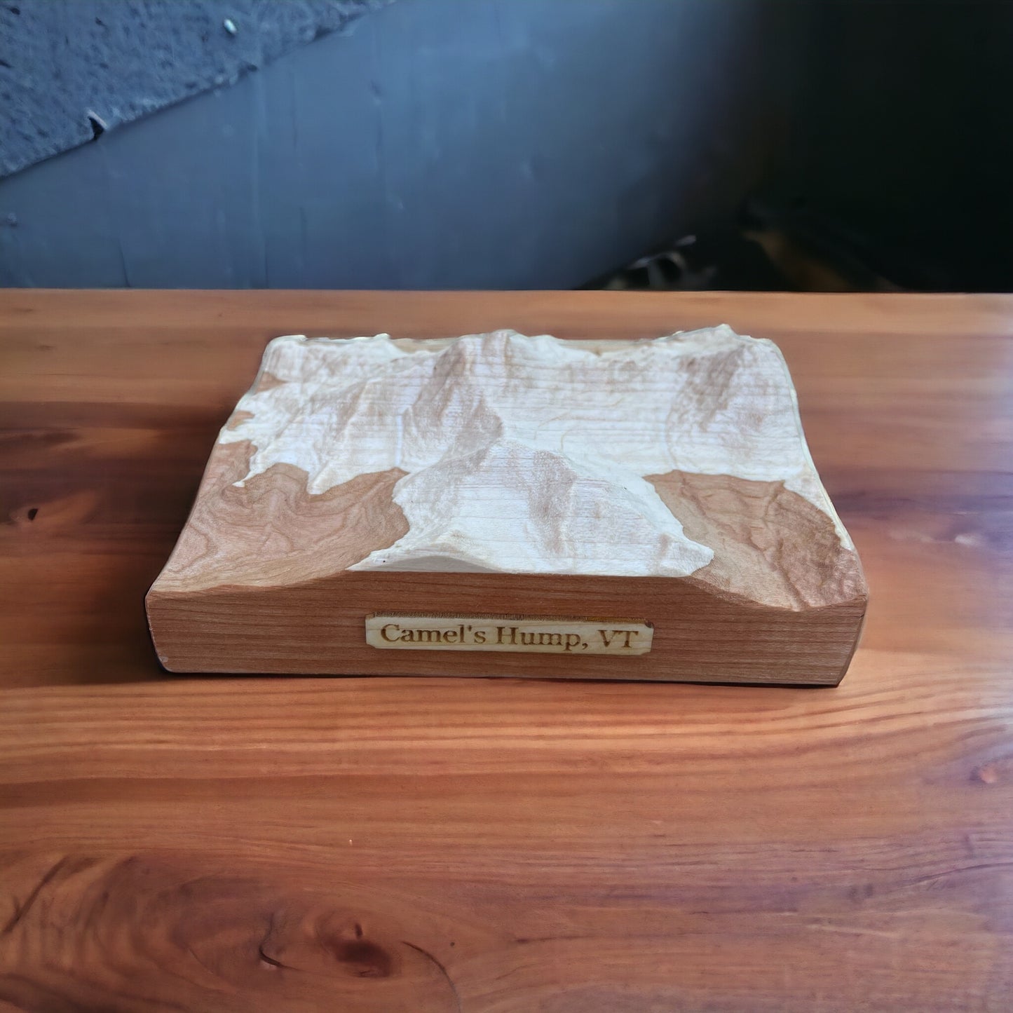 Camels Hump Vermont 3D Map | TreelineTerrains | Relief Map | Green Mountains Vermont | 3D Topographic Wood Map | Unique Gift