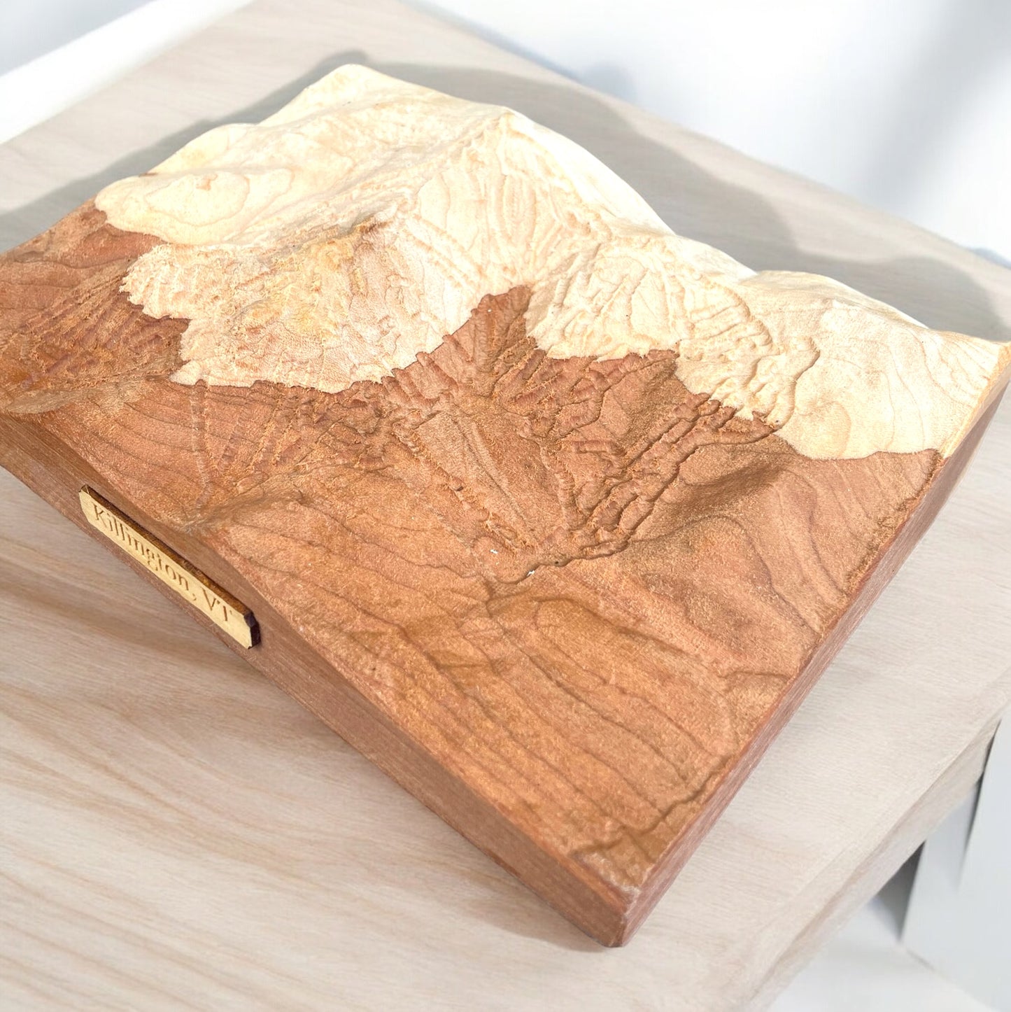 Killington Map | Treeline Terrains | Ski Gift | 3D Relief Map | Killington VT | Vermont Ski Gift | 3D Topographic Wood Map | Unique Gift