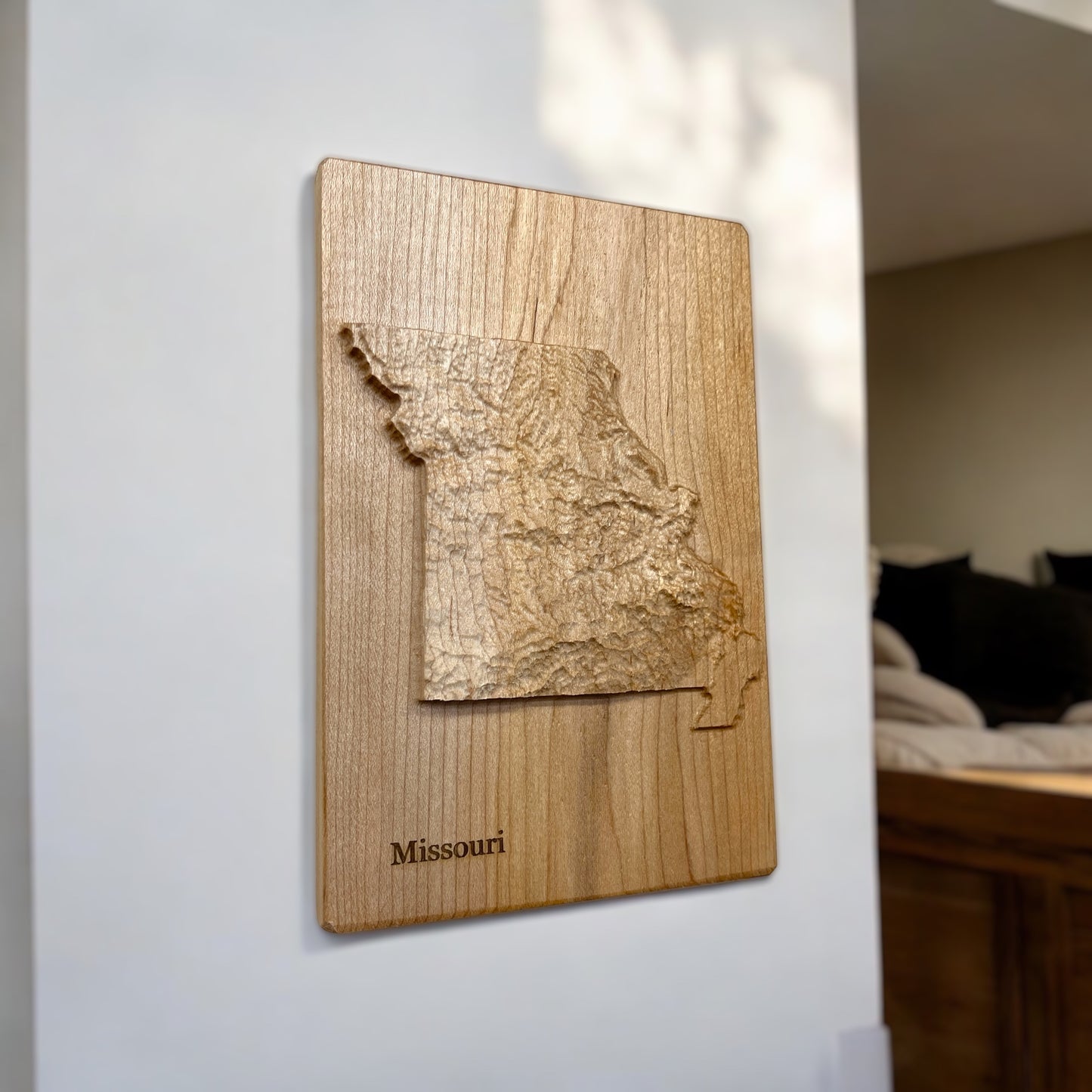 Missouri Topographic Map | Treeline Terrains | 3D Relief State Map | Missouri State Map | Missouri Map Gift | 3D Missouri Map | MO Map Gift