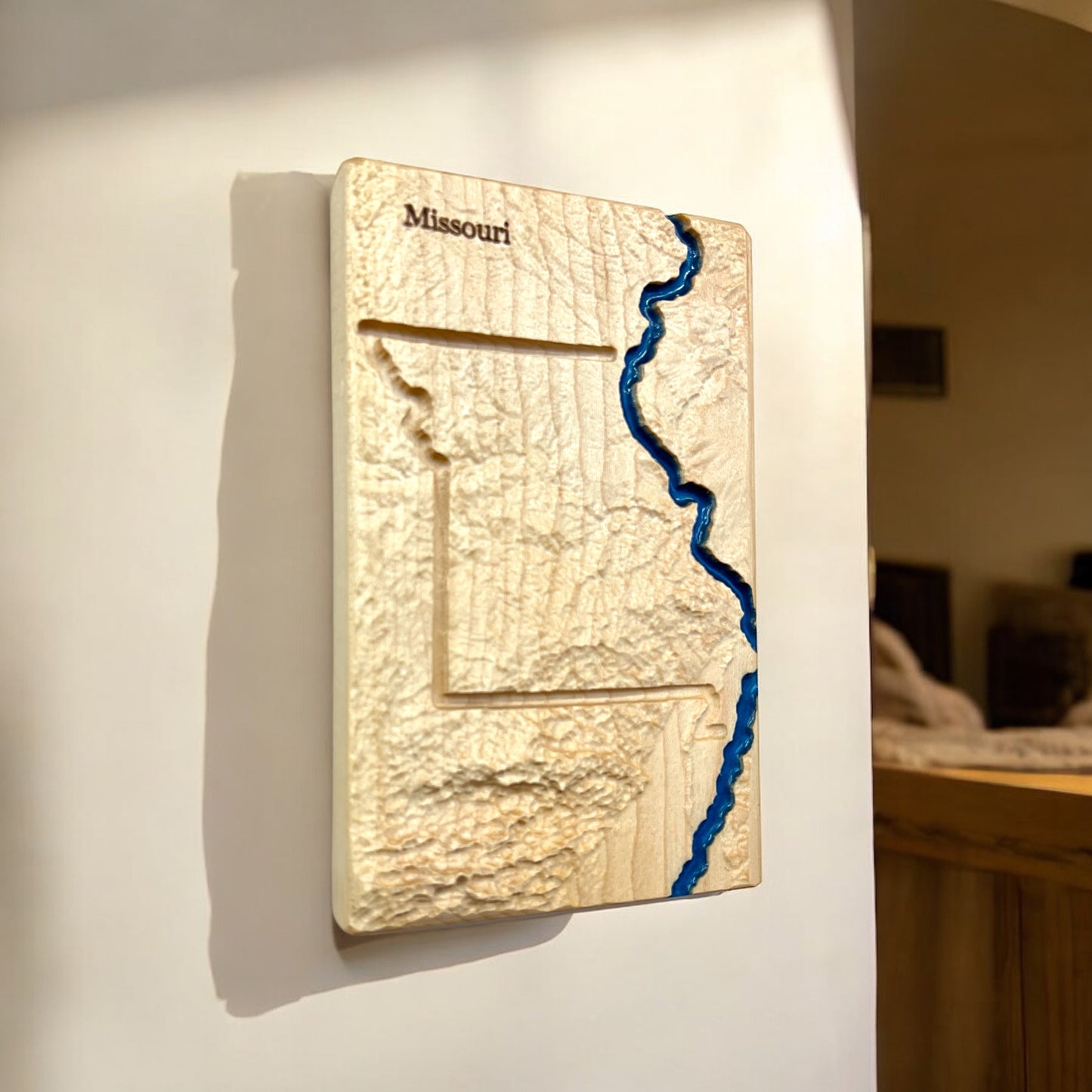 Missouri Topographic Map | Treeline Terrains | 3D Relief State Map | Missouri State Map | Missouri Map Gift | 3D Missouri Map | Map Gift 3D