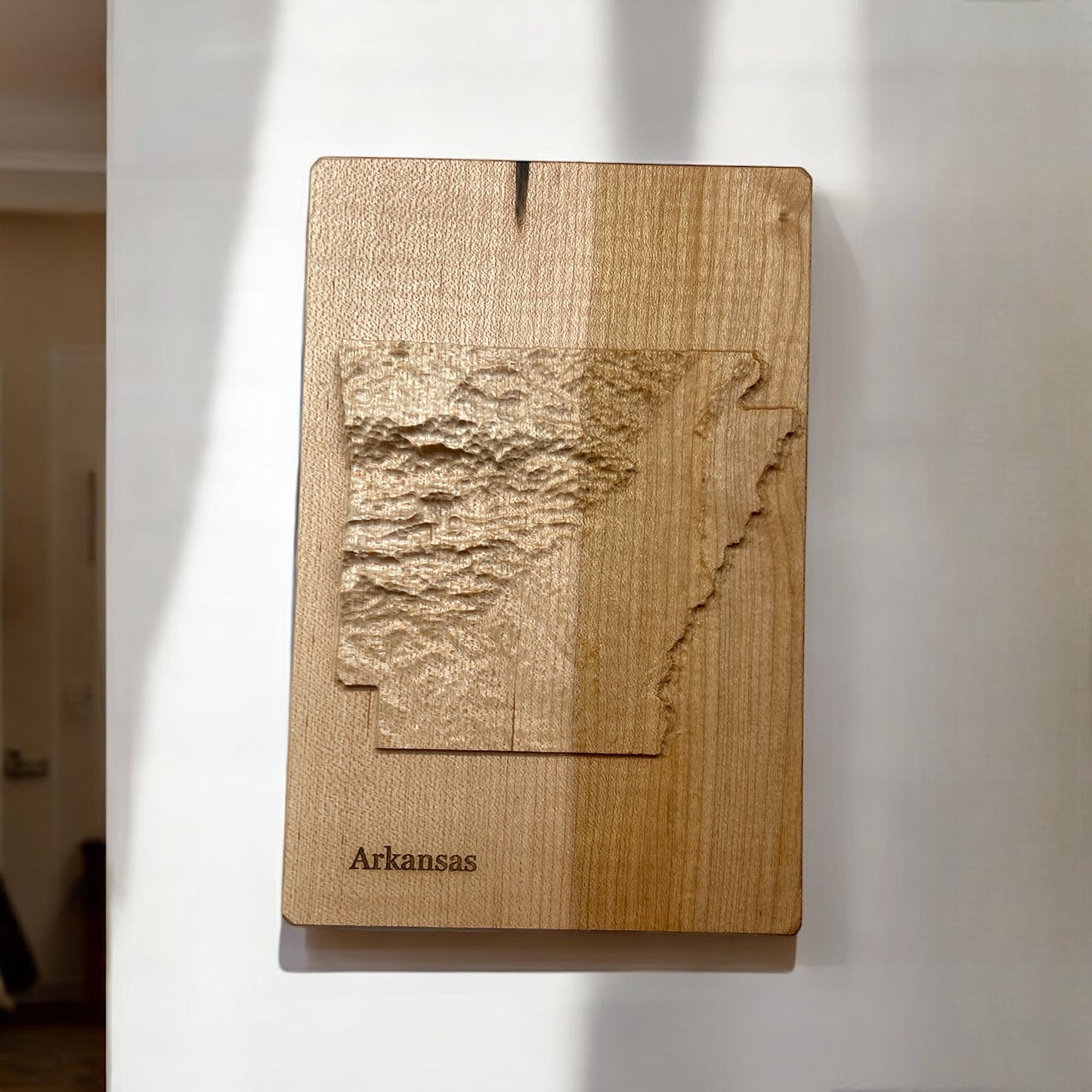 Arkansas Topographic Map | Treeline Terrains | 3D Relief State Map | Arkansas State Map | Arkansas Map Gift | 3D Arkansas Map | AR Map Gift