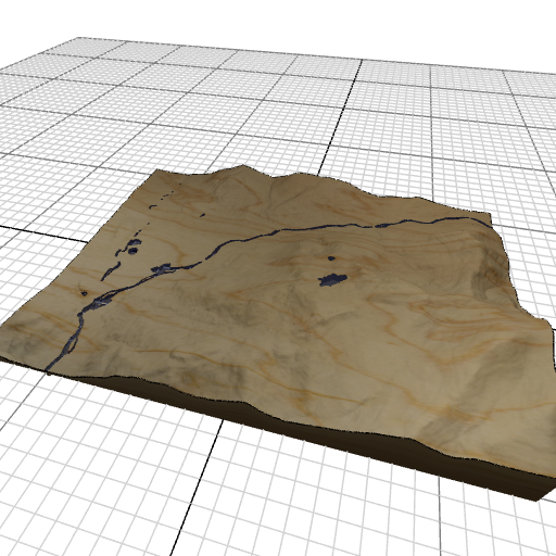 Custom 3d wooden map of Grafton County,New Hampshire,United States