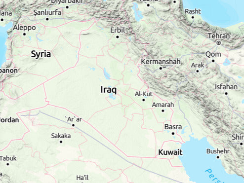 Custom 3d wooden map of Najaf,Najaf Governorate,Iraq