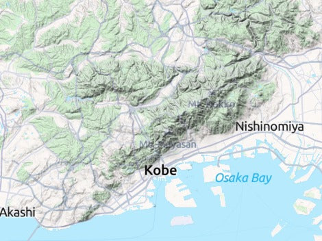 Custom 3d wooden map of Hyogo,Japan