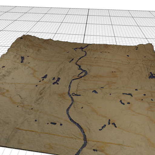 Custom 3d wooden map of Hampden County,Massachusetts,United States