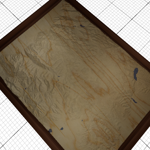 Custom 3d wooden map of Salt Lake County,Utah,United States