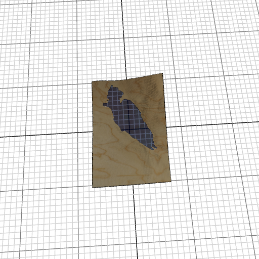 Custom 3d wooden map of Caledonia County,Vermont,United States