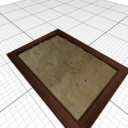 Custom 3d wooden map of Lake County,Colorado,United States