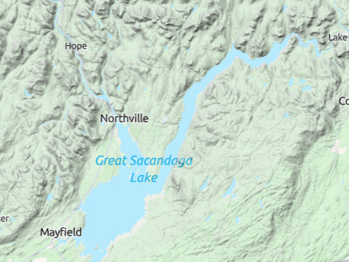 Custom 3d wooden map of Saratoga County,New York,United States