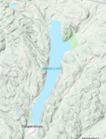 Custom 3d wooden map of Otsego County,New York,United States