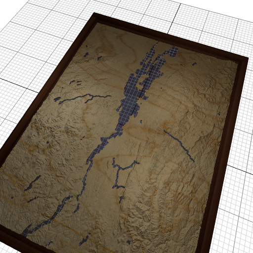 Custom 3d wooden map of Chittenden County,Vermont,United States