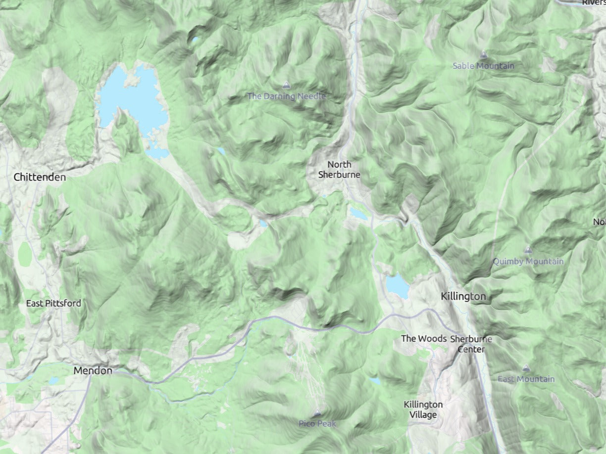 Custom 3d wooden map of Rutland County,Vermont,United States