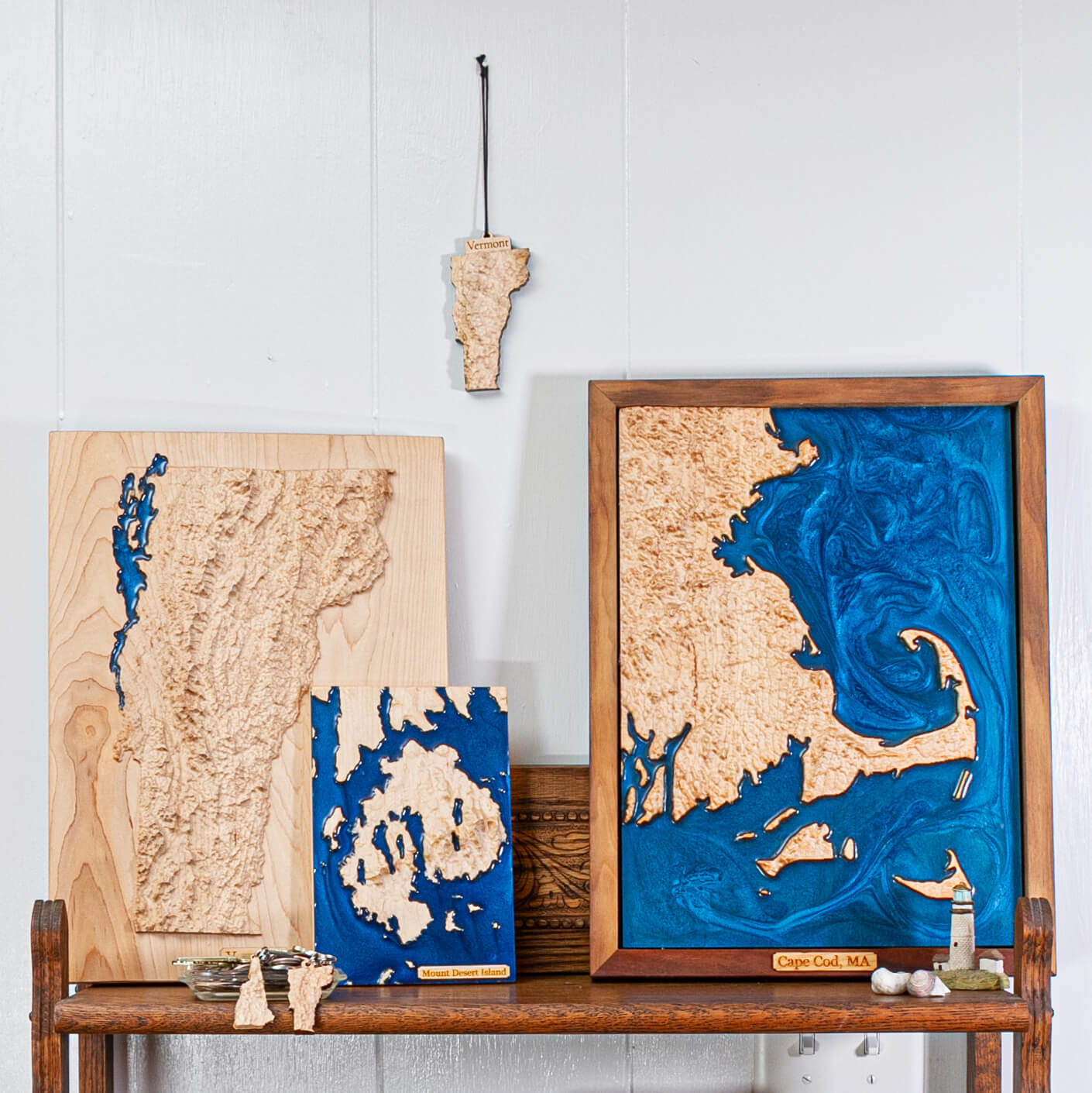 Vermont State Topographic Map Ornament | Holiday Gift