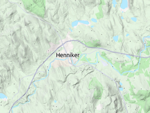 Custom 3d wooden map of Merrimack County,New Hampshire,United States