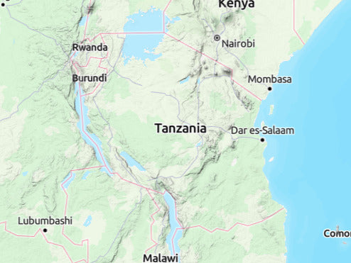 Custom 3d wooden map of Iringa Vijijini,Mkoa wa Iringa,Tanzania