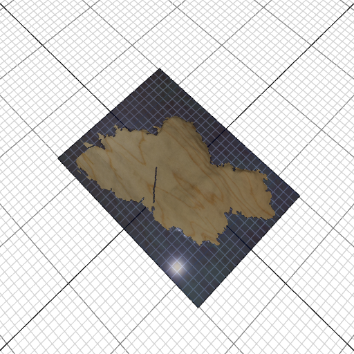 Custom 3d wooden map of County Mayo,Ireland