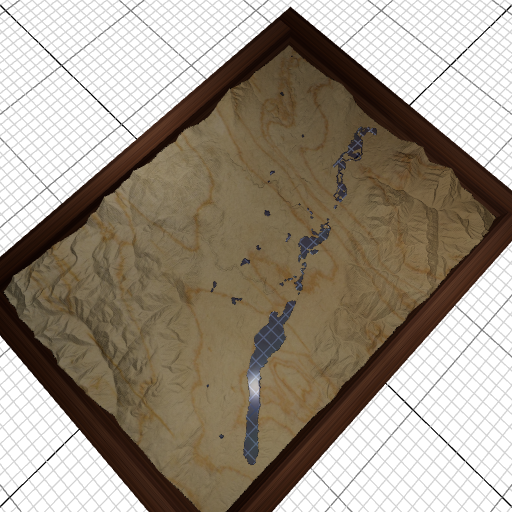 Custom 3d wooden map of East Kootenay,British Columbia,Canada