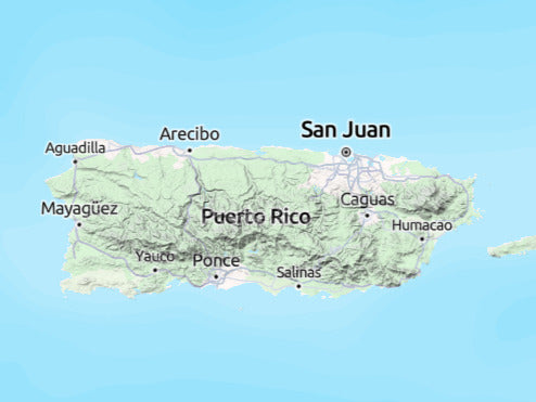 Custom 3d wooden map of Orocovis,Puerto Rico