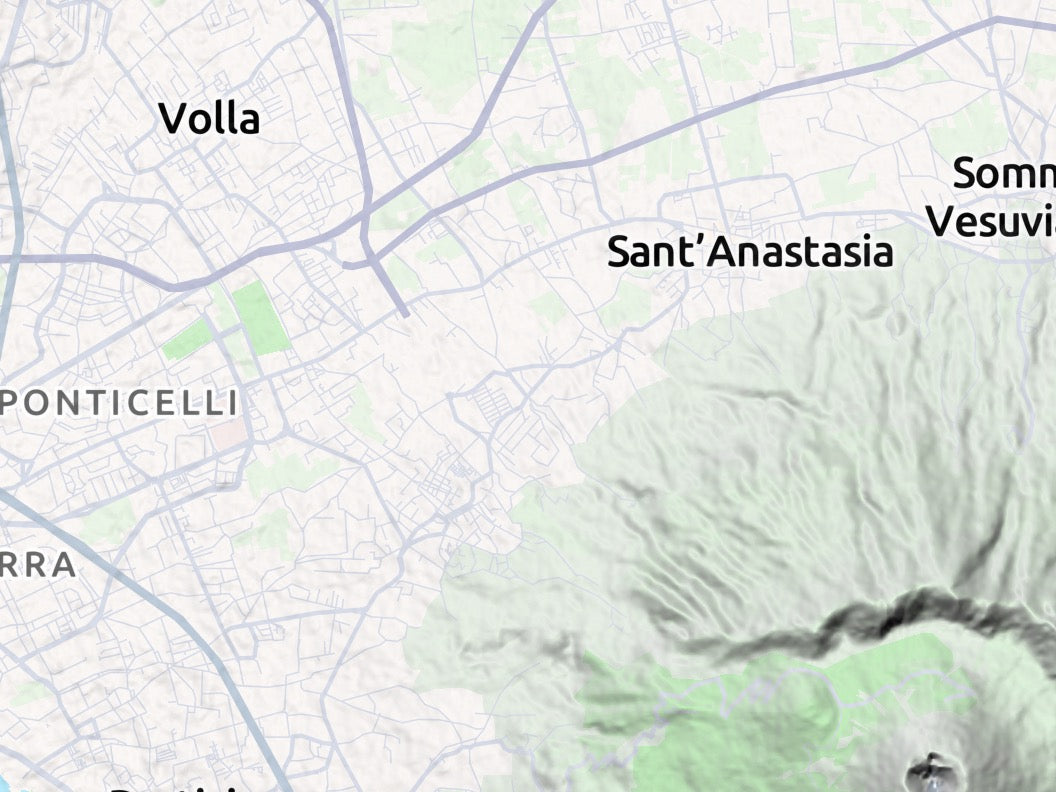 Custom 3d wooden map of Città Metropolitana di Napoli,Campania,Italy