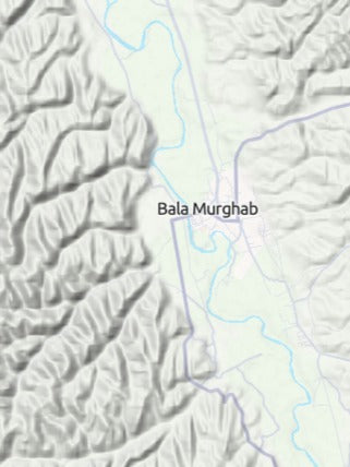 Custom 3d wooden map of Murghab,Badghis,Afghanistan