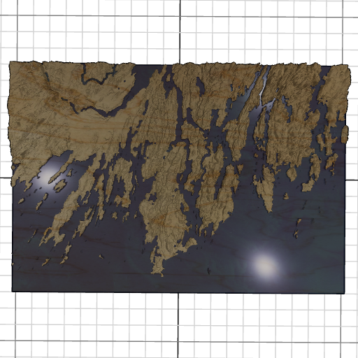 Custom 3d wooden map of Sagadahoc County,Maine,United States