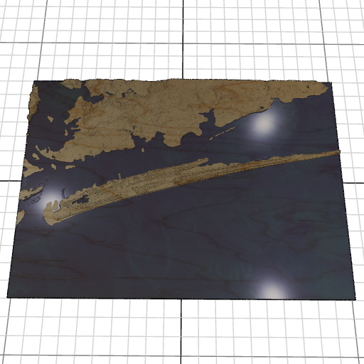 Custom 3d wooden map of Carteret County,North Carolina,United States