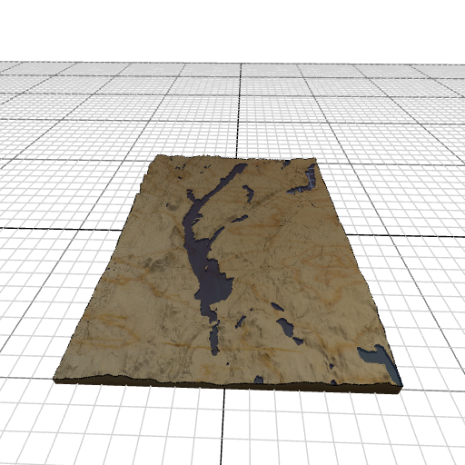 Custom 3d wooden map of Estrie,Quebec,Canada