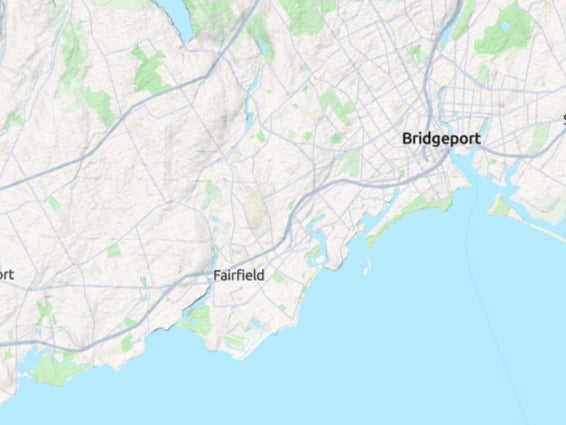 Custom 3d wooden map of Greater Bridgeport Planning Region,Connecticut,United States