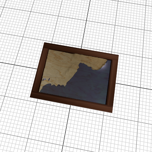 Custom 3d wooden map of South Central Connecticut Planning Region,Connecticut,United States