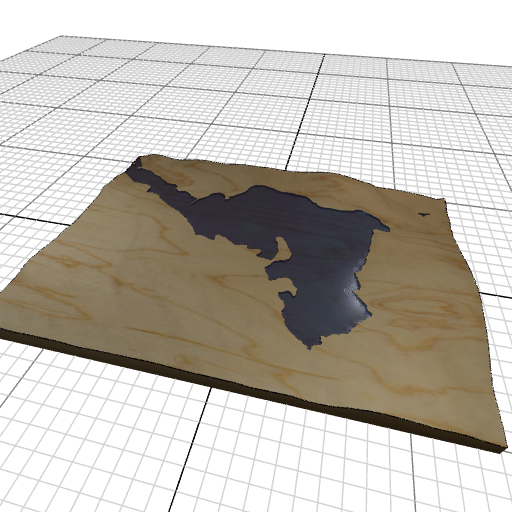 Custom 3d wooden map of Worcester County,Massachusetts,United States